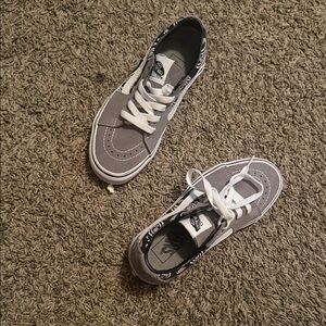 Vans Kids Black and Gray Sneakers